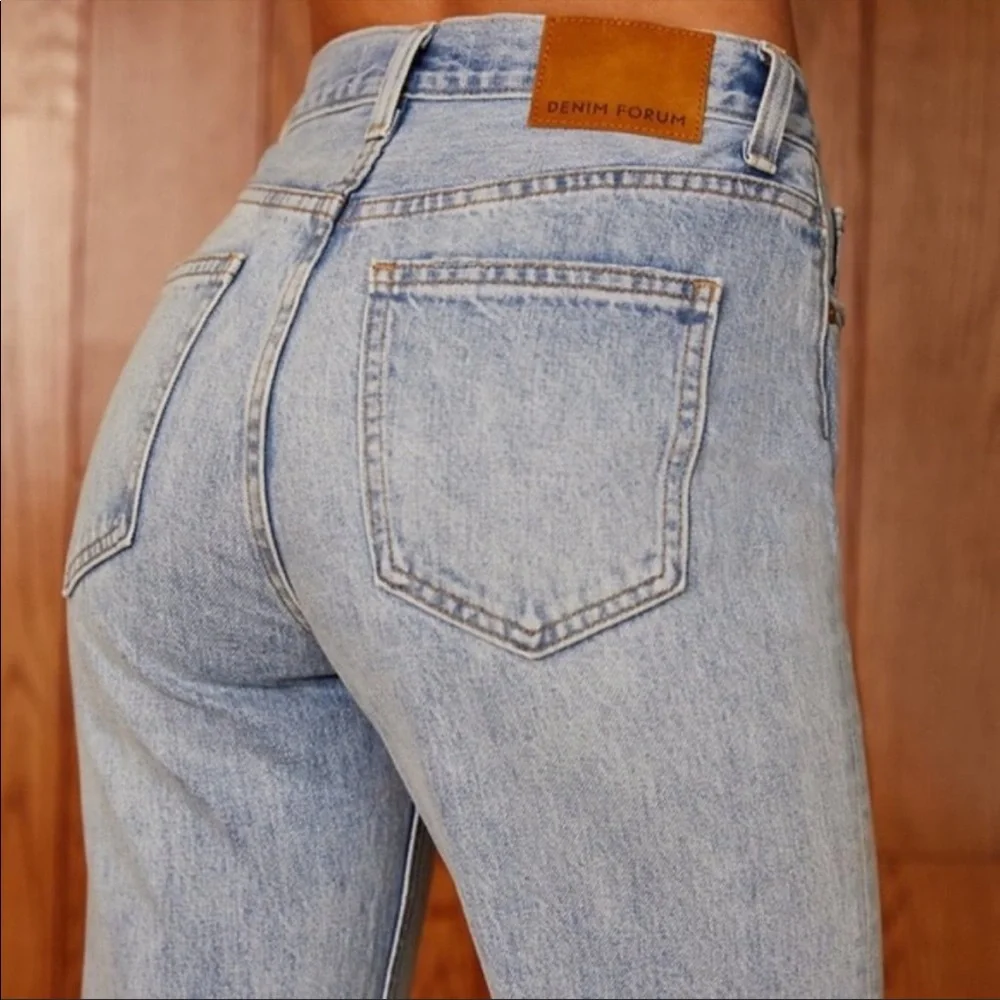 Aritzia Denim Forum The Nina Stovepipe in Tequila Lightly Distressed Long Jeans - Picture 5 of 14